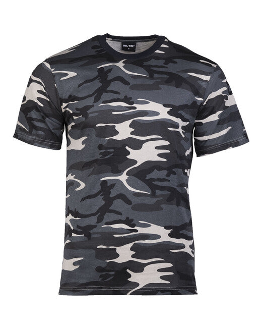 Mil-Tec T-Shirt Short Sleeve, Dark Camo