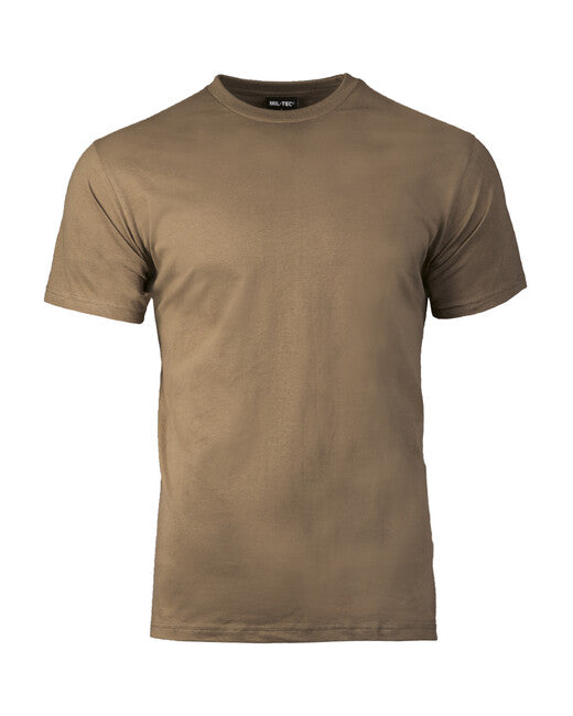 Mil-Tec T-Shirt Short Sleeve US Style, Coyote Brown