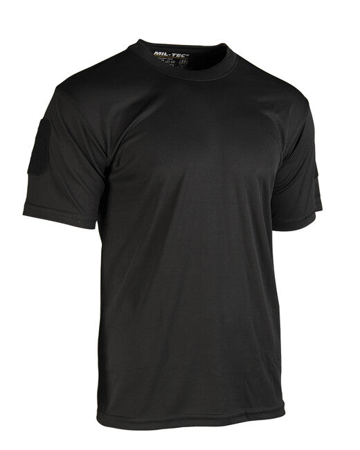 Mil-Tec Tactical QUICK DRY Short Sleeve T-Shirt, Black