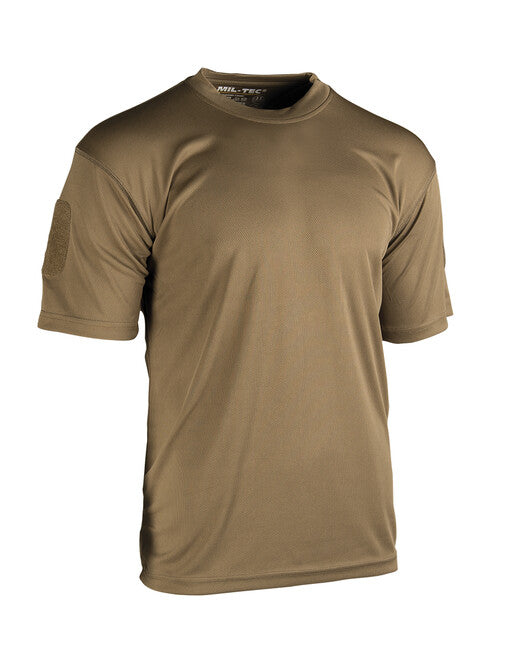 Mil-Tec Tactical QUICK DRY Short Sleeve T-Shirt, Coyote