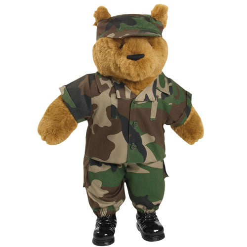 Mil-Tec Uniform for Large Plush Teddy Bear, CCE Camo