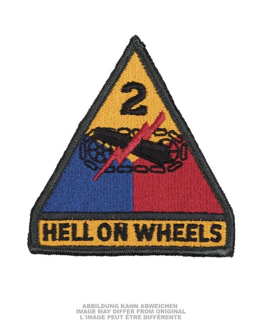 Mil-Tec US '2ND.ARM.DIV.' Textile Patch Hell On Wheels