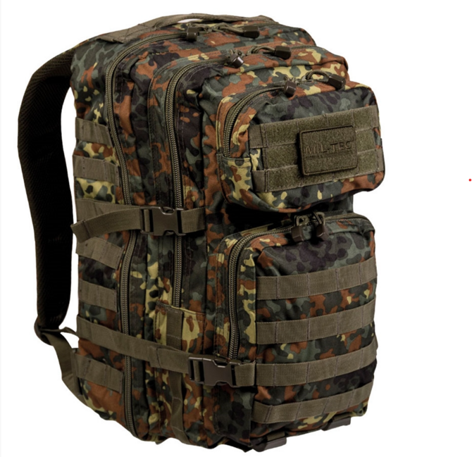 Mil-Tec US Assault Large Backpack, Flecktarn, 36L