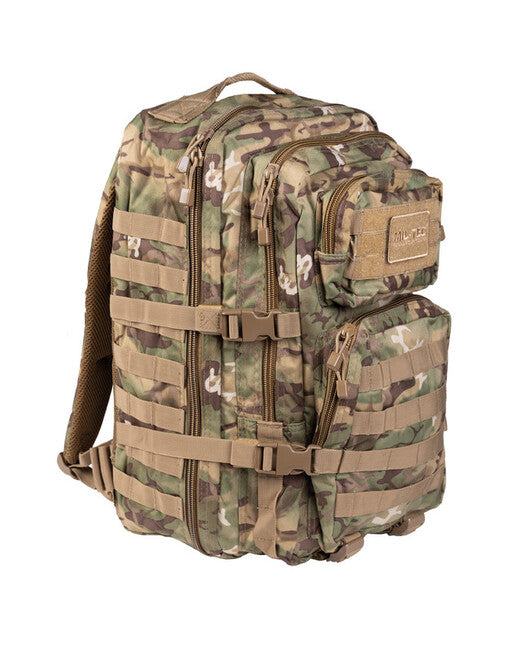 Mil-Tec US Assault Large Rucksack Woodland-Arid, 36L