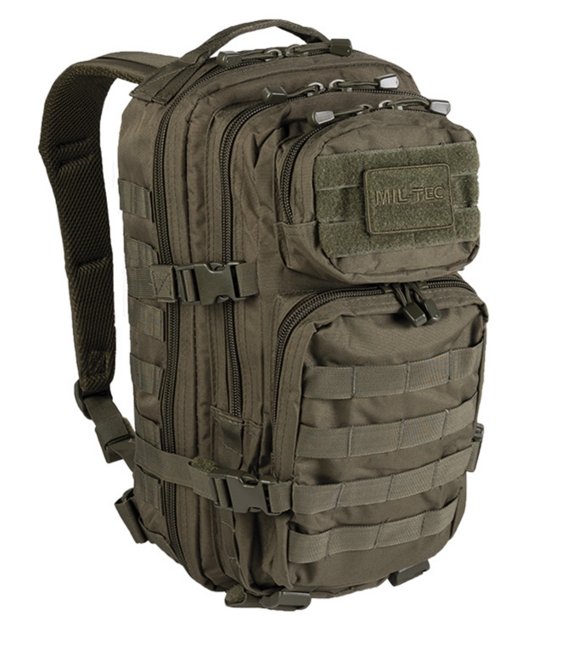 Mil-Tec US Assault Small Backpack, Olive, 20L