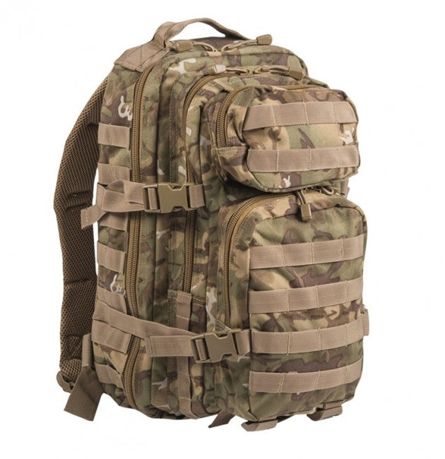 Mil-Tec US Assault Small Backpack, Woodland-Arid, 20L