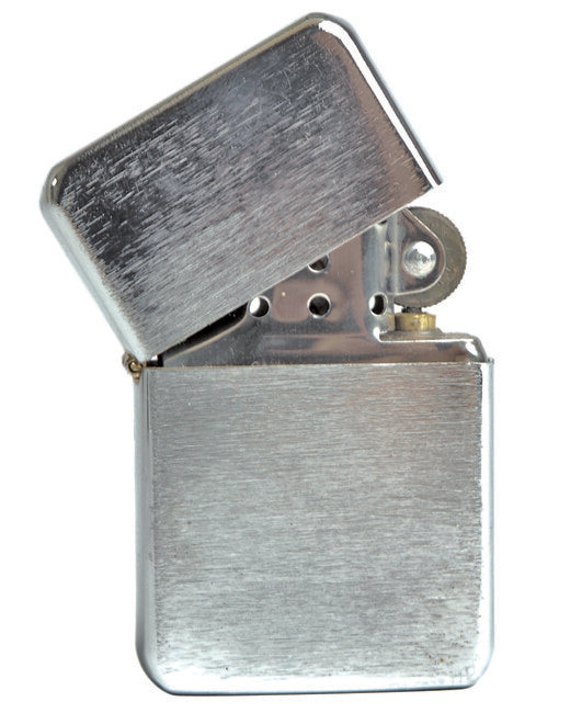 Mil-Tec US Gasoline Lighter, Brushed Chrome