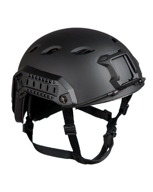 Mil-Tec US Paratrooper Fast Helmet with Rail, Black