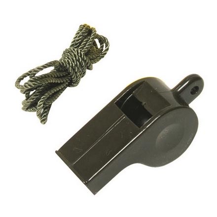 Mil-Tec US Plastic Whistle, Olive