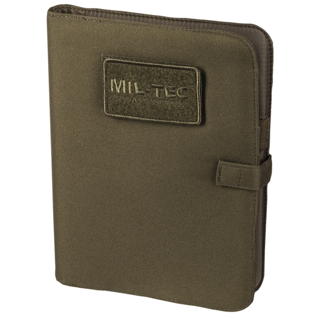 Mil-Tec Large Tactical Notebook, Medium Olive