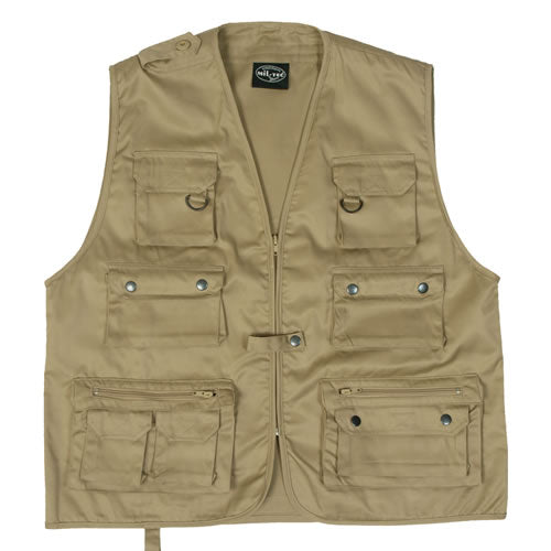 Mil-Tec Hunting Vest, Khaki