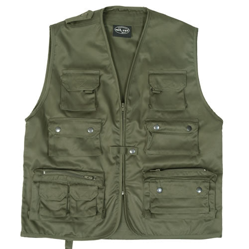 Mil-Tec Jagd Hunting Vest, Olive