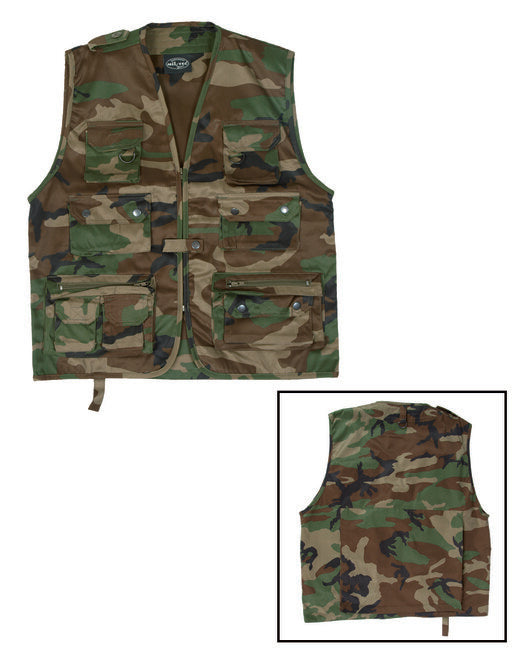 Mil-Tec JAGD Hunting Vest, Woodland