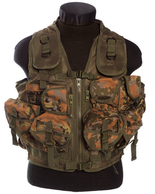 Mil-Tec Tactical Vest 9 Pockets Flecktarn