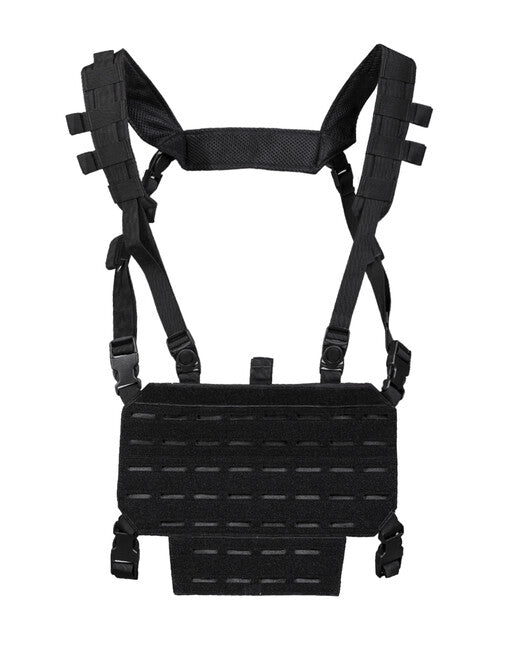 Mil-Tec Tactical Light Chest Rig with Laser Panel Vest, Black
