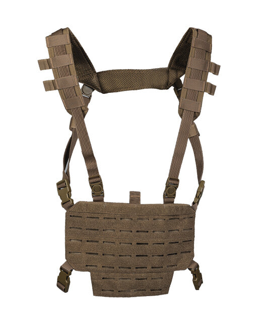 Mil-Tec Tactical Light Chest Rig with LASER Panel Vest, Dark Coyote