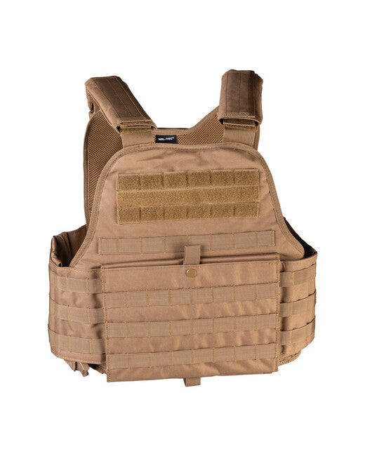 Mil-Tec MOLLE Tactical Vest Plate Carrier, Coyote