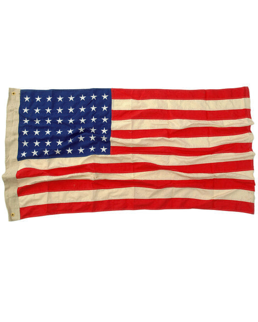 Mil-Tec USA Flag 48 WWII Stars Vintage Cotton Embroidered 90x150 cm