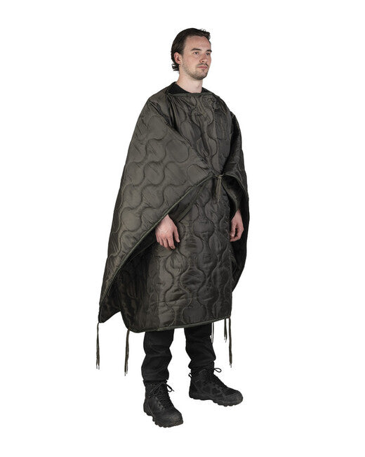 Mil-Tec Woobie Poncho Liner, Multifunction Green