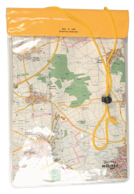 Mil-Tec Waterproof Neck Pouch, Yellow 260x350mm