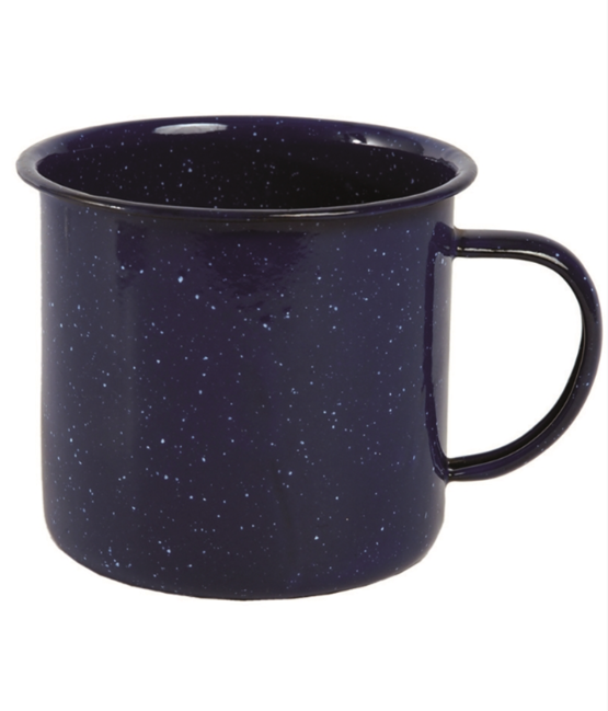 Mil-Tec Western Enamel Mug, Blue 350ml