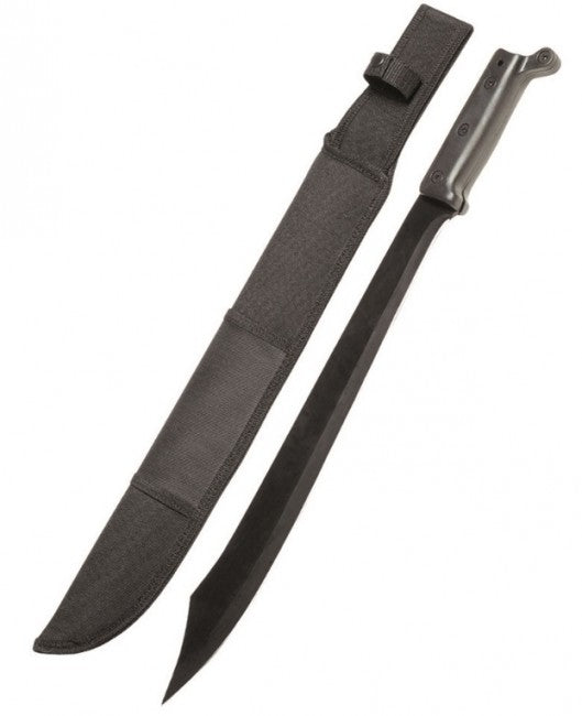Mil-Tec Wood Machete, Black with Sheath, 54cm