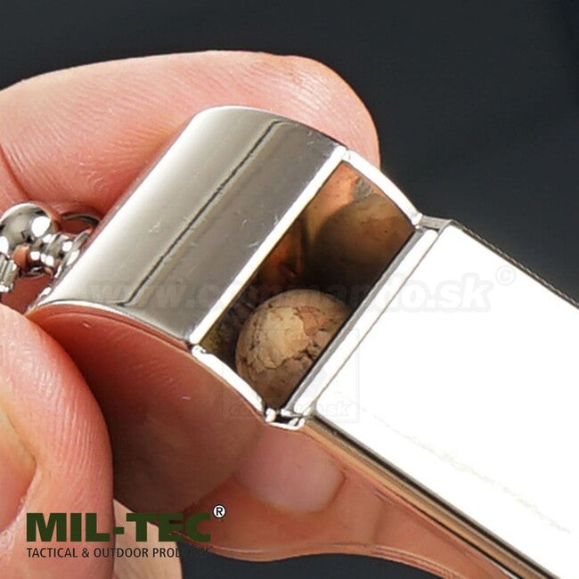 Mil-Tec Military Whistle, Nickel-Plated, 1pc