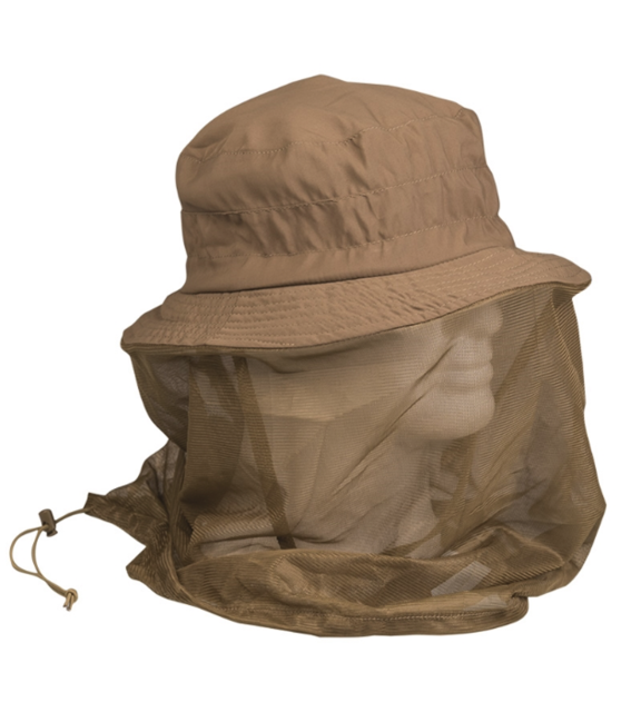Mil-Tec klobuk s komarnikov, coyote