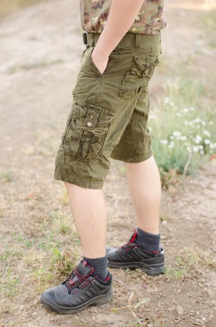 Mil-Tec Vintage Shorts Prewash, Olive