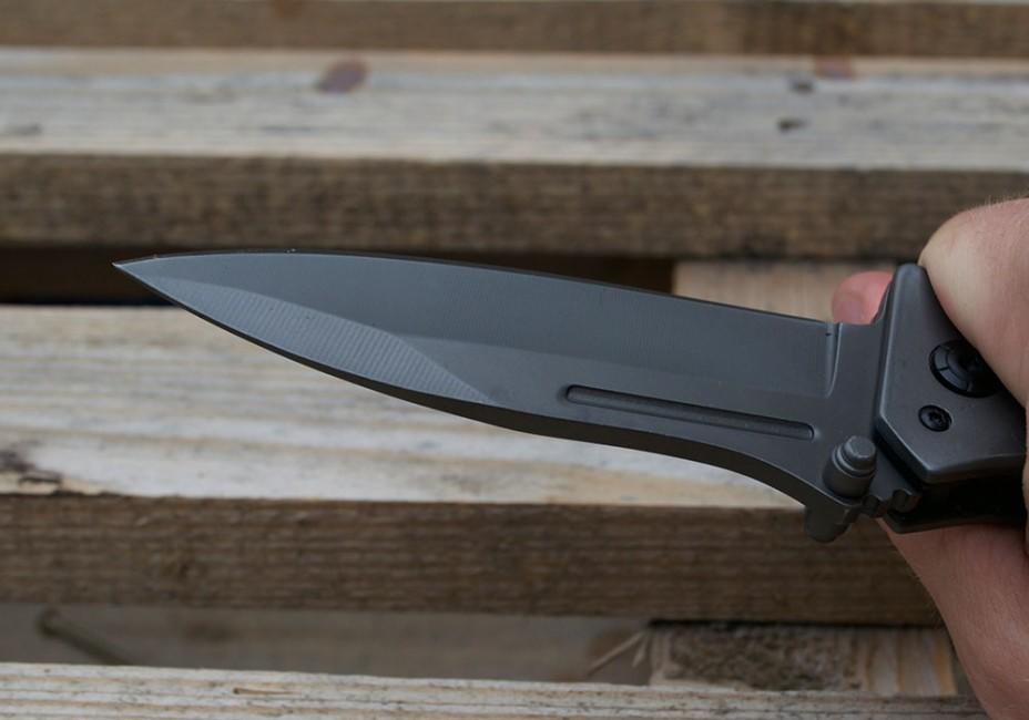 Mil-Tec DA35 Micarta Fixed Blade Knife, Black, 22cm