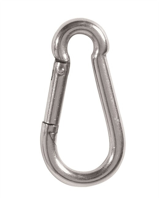 Mil-Tec Stainless Steel Carabiner, 4cm