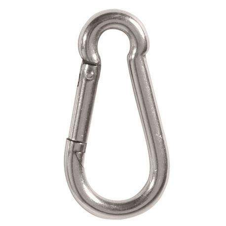 Mil-Tec Stainless Steel Carabiner, 6cm