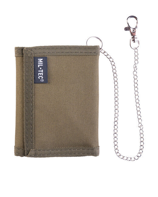 Mil-Tec Wallet with Chain, Olive