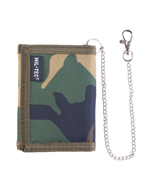 Mil-Tec Wallet with Chain, Woodland