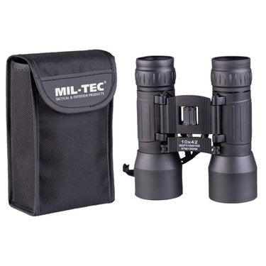 Mil-Tec Folding Binoculars 10x42, Black