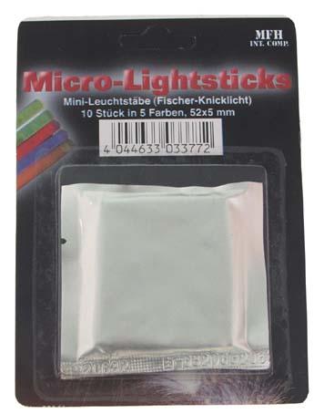 MFH Mini Chemical Light Sticks 5 Colors 10 Pack