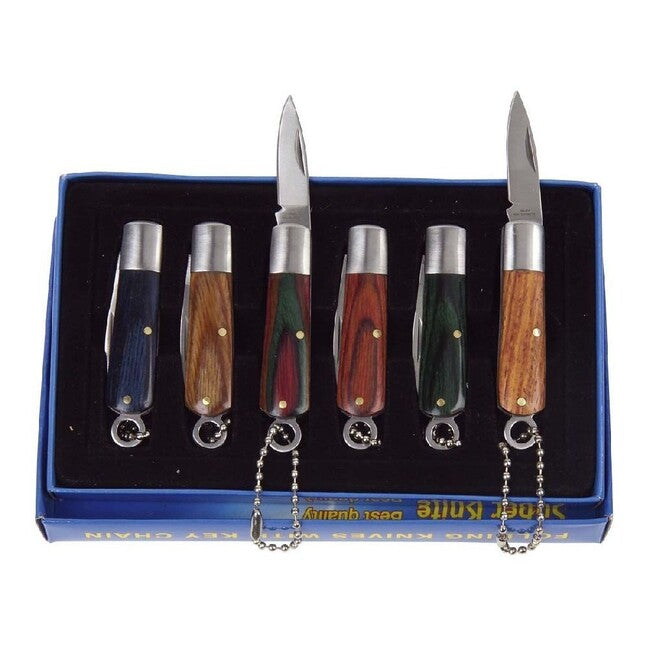 Haller Mini-Set Pocket Knife, 6-piece, Wood