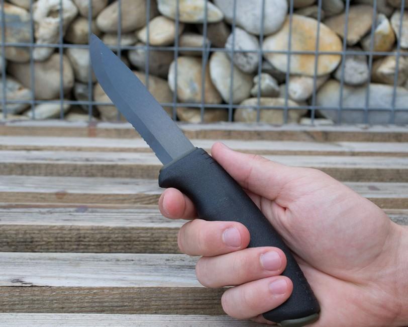 Mora of Sweden Bushcraft SRT Knife, Black