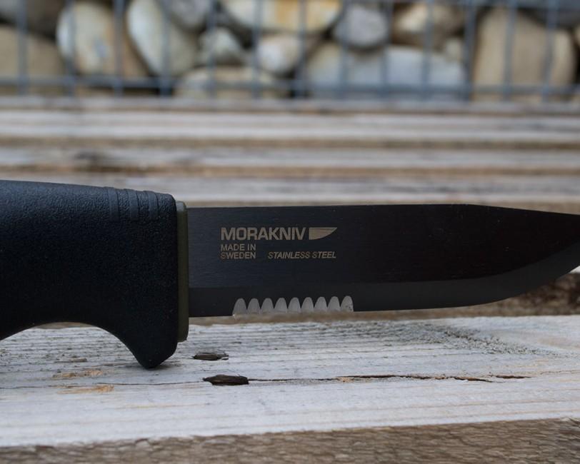 Mora of Sweden Bushcraft SRT Knife, Black