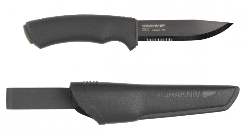 Mora of Sweden Bushcraft SRT Knife, Black