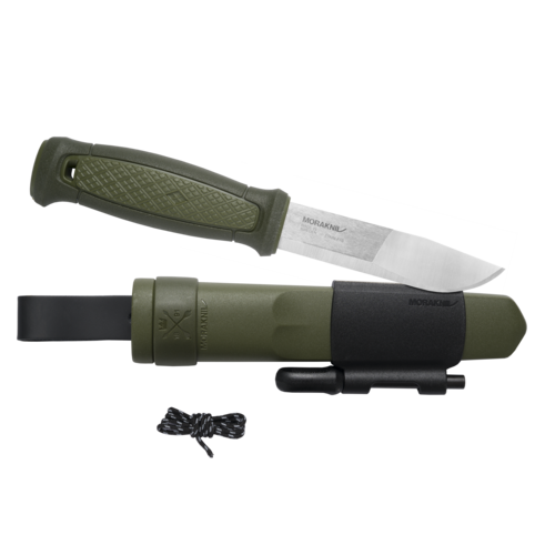 Morakniv Kansbol Outdoor Knife with Survival Kit, Green