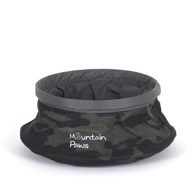 Mountain Paws Travel Dog Bowl, Camouflage
