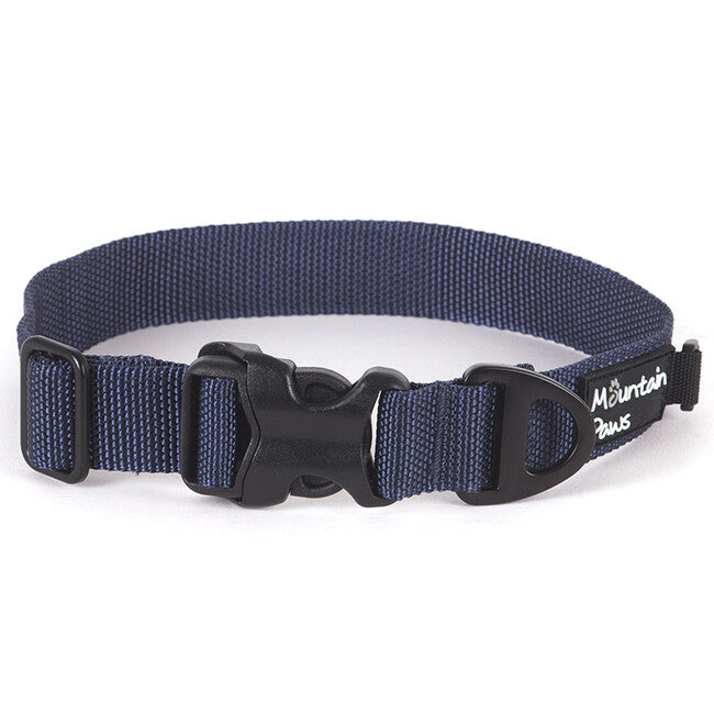 Mountain Paws Dog Collar Medium, Navy Blue