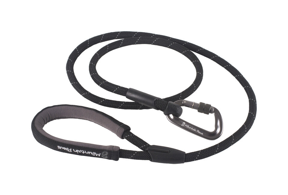 Mountain Paws Rope Lead, Black
