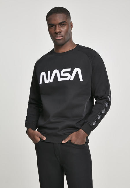 Urban Classics NASA Wormlogo Rocket Men's Hoodie, Black