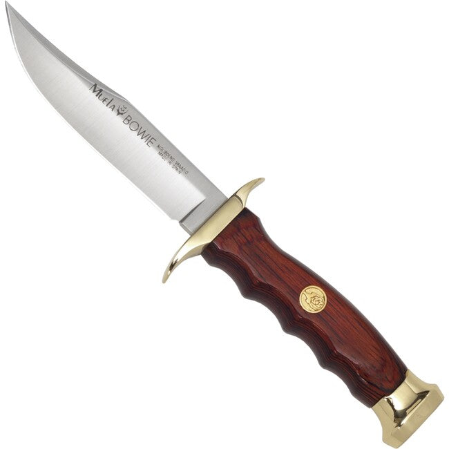 MUELA Bowie Fixed Blade Knife with Wood Handle