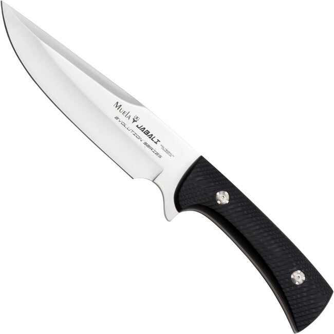 MUELA Jabali Micarta Fixed Blade Knife, Black