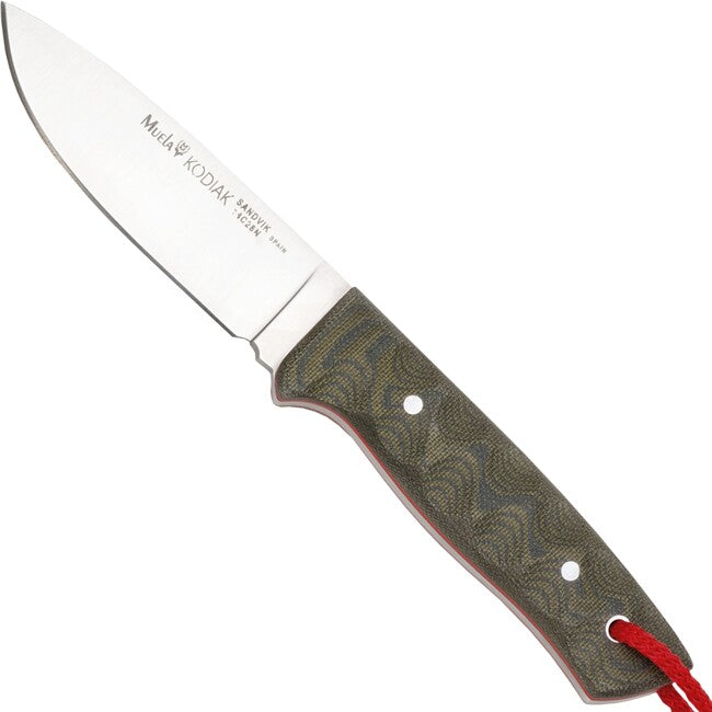MUELA Kodiak Canvas Micarta Fixed Blade Knife