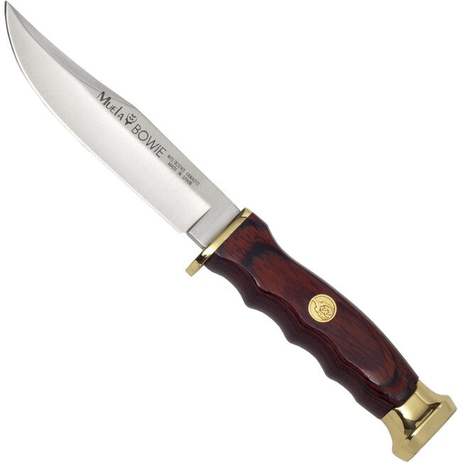MUELA Fixed Blade Knife Holzgr Messingb