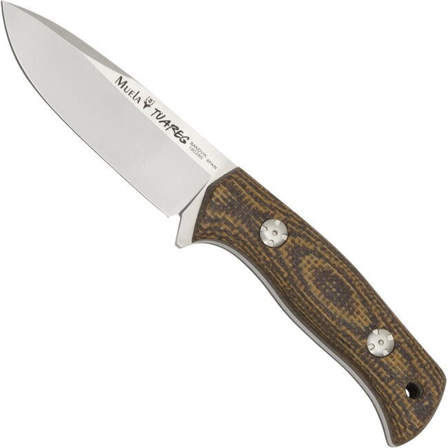 MUELA Tuareg Micarta Fixed Blade Knife, Brown